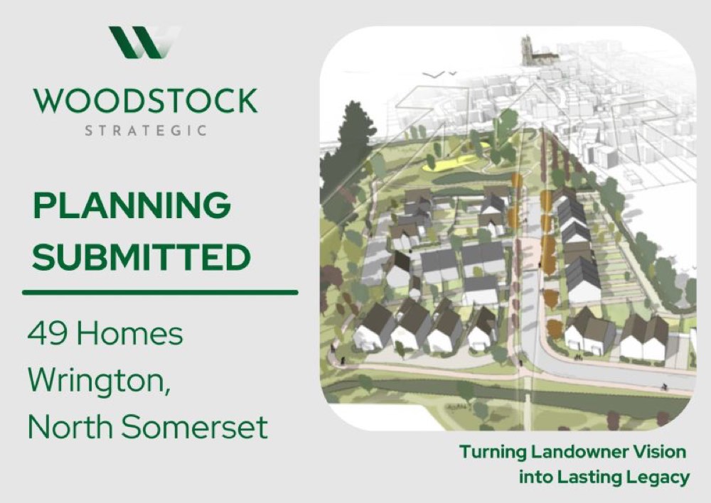 Planning submitted graphic for 49 new homes in Wrington, North Somerset